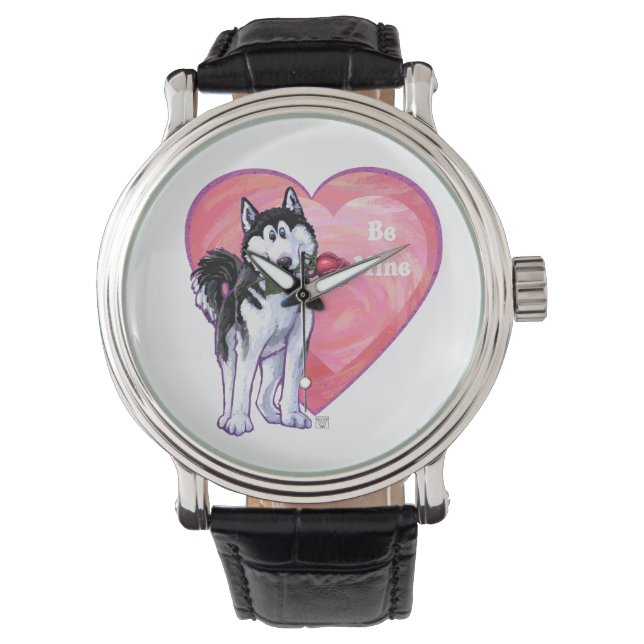 Husky Valentindagen Armbandsur (Framsida)