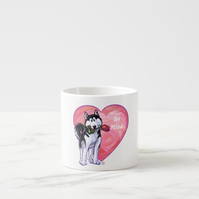 Husky Valentindagen Espressomugg (Framsidan)