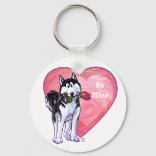 Husky Valentindagen Nyckelring