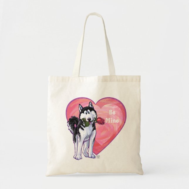 Husky Valentindagen Tygkasse (Framsidan)