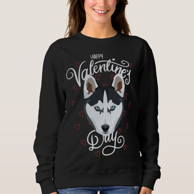 Husky Valentine s Day T Shirt (Framsida)