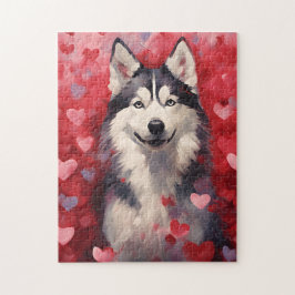 Husky Valentines day Pussel