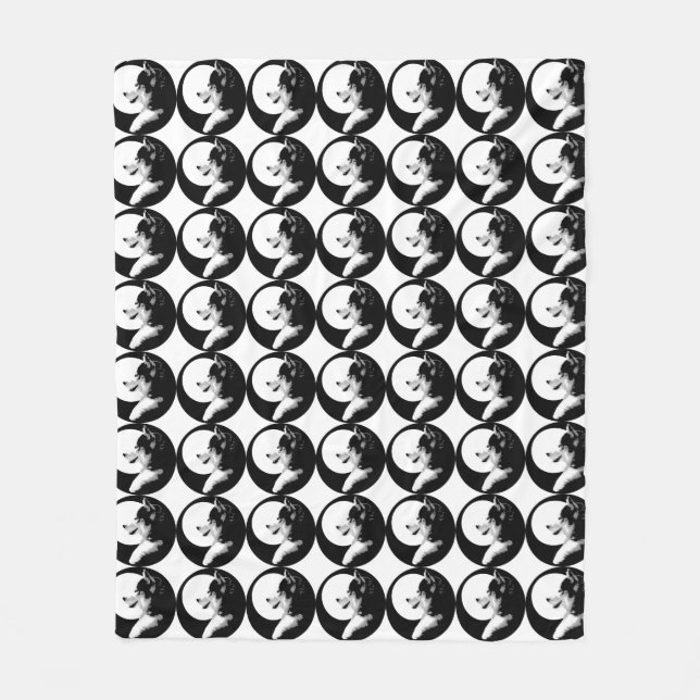 Husky Valp Blanket Siberian husky Sled Hund Blanke Fleecefilt (Framsidan)