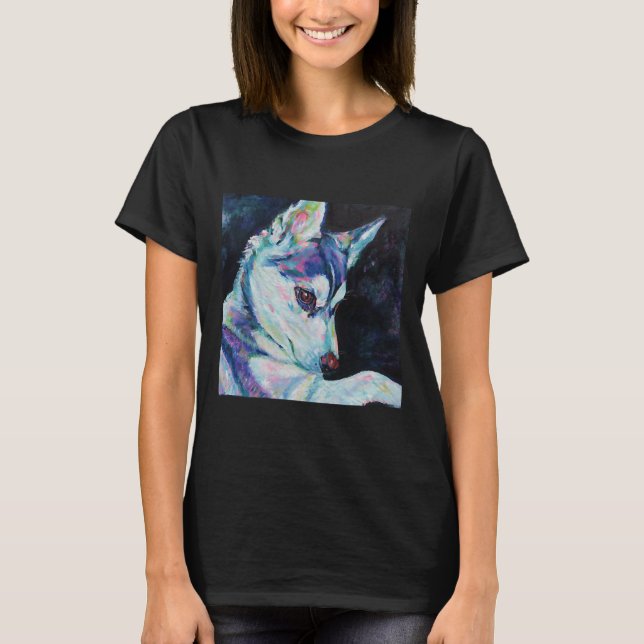 Husky Valp T Shirt (Framsida)