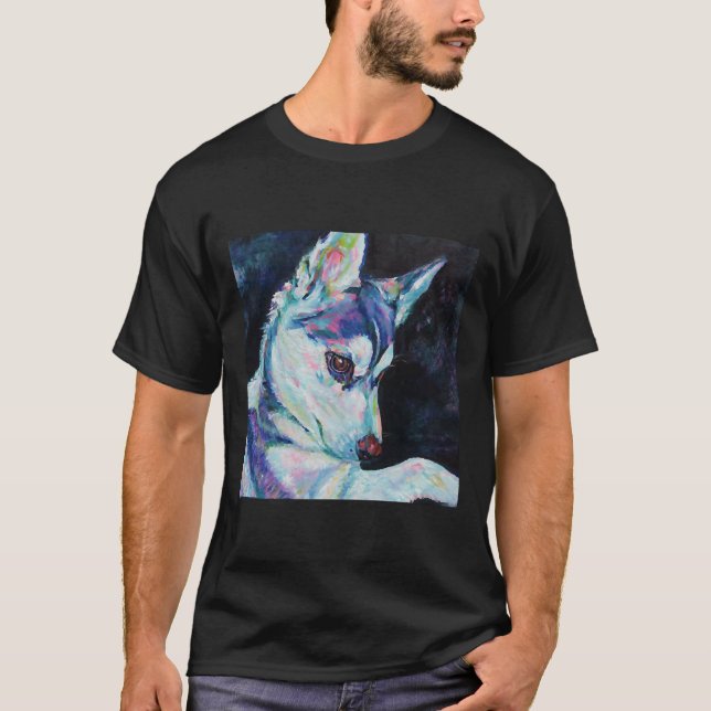 Husky Valp T Shirt (Framsida)