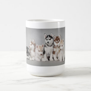 Husky valpar kaffemugg
