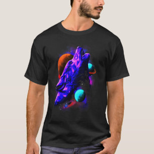Husky Varg Isig Måne Galaxy T Shirt