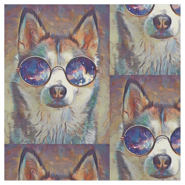 Husky-väv! Tyg (Närbild)