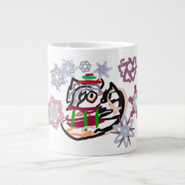 Husky vinter jumbo mugg