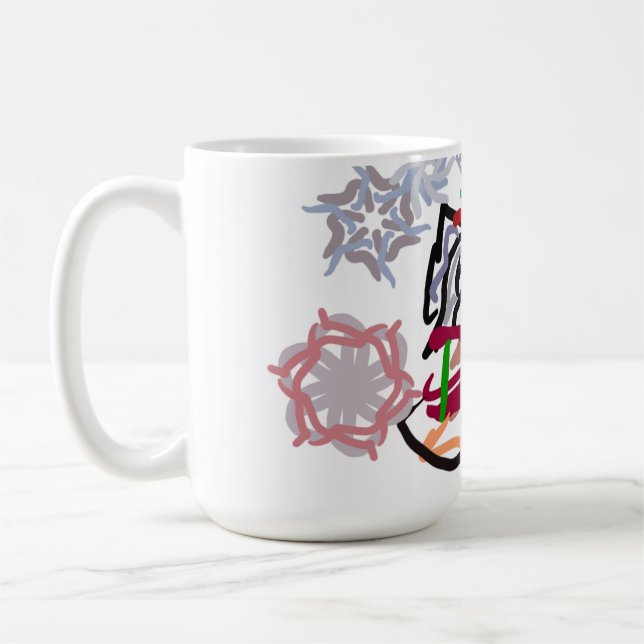Husky vinter  kaffemugg (Vänster)