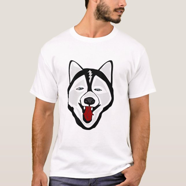 Husky vuxen T-tröja Tee Shirt (Framsida)