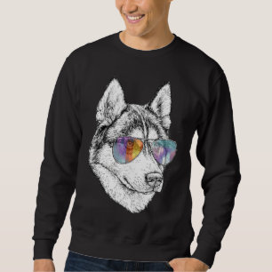 Husky With Aviators Lång Ärmad Tröja