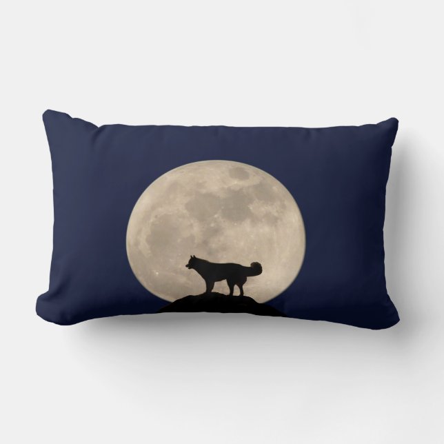 Huskyen kudder siberian huskydekoren & gåvor lumbarkudde (Framsida)