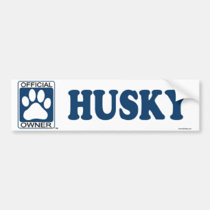 Huskysvart Bildekal