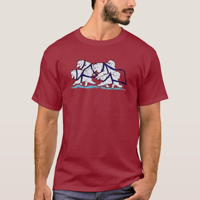 Huskytoons Samoyedlag Tee Shirt (Framsida)
