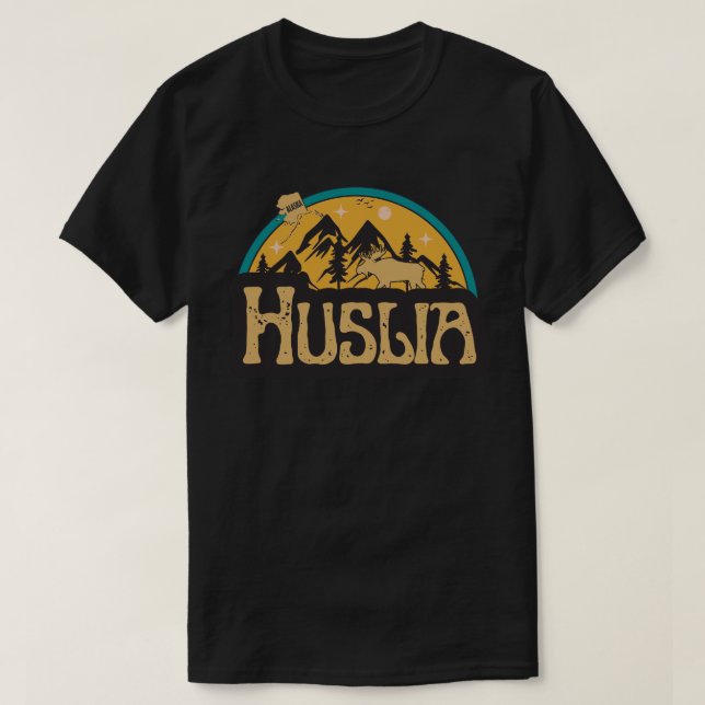 Huslia, Alaska T Shirt (Design framsida)