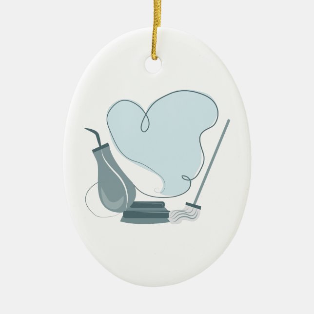 Huslokalvård Julgransprydnad Keramik (Framsidan)