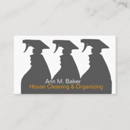 Huslokalvårduppläggningen servar visitkort