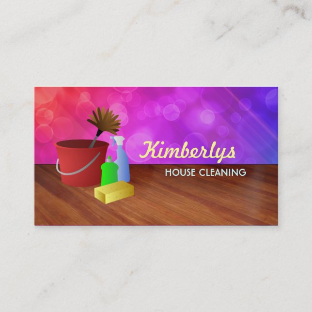 Huslokalvårdvisitkortar Visitkort (Framsida)