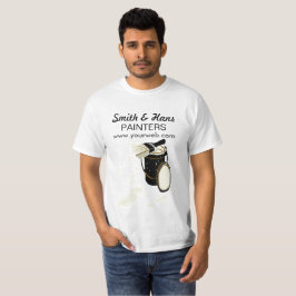 Husmålare målar Splatters som vit målar borstar T Shirt