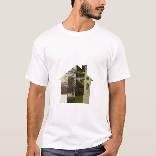 Husmosaik — Hemcollage T-Shirt (Framsida)