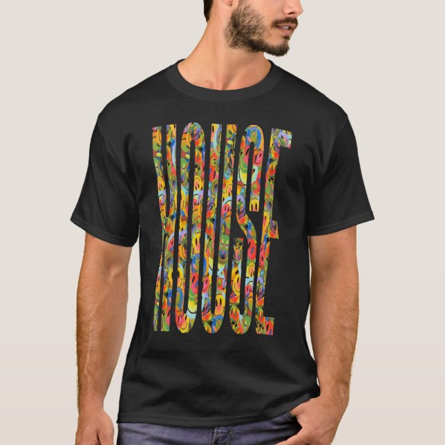 Husmusik Modern Design T Shirt (Framsida)