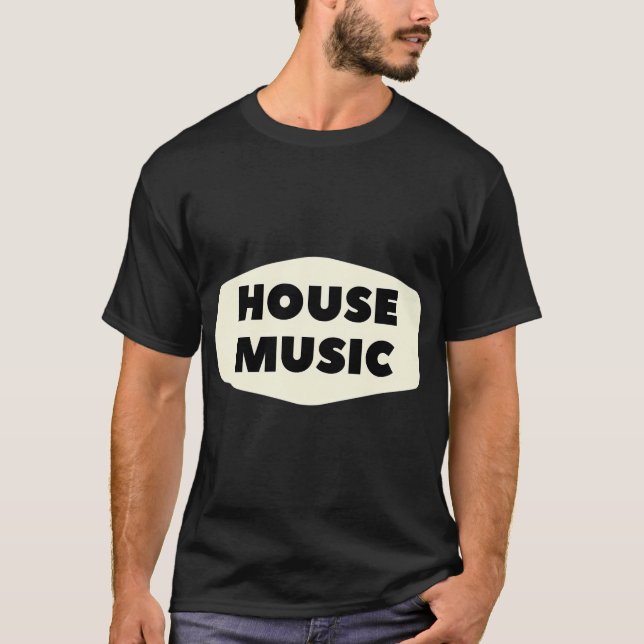 Husmusikmärke T Shirt (Framsida)