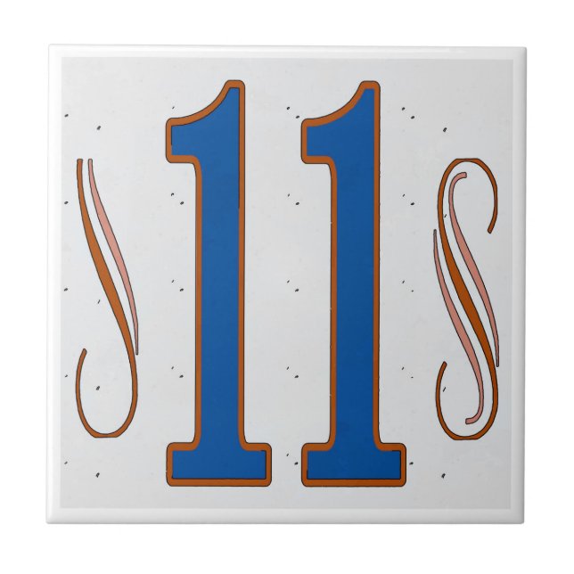 Husnummer 11 kakelplatta (Framsidan)