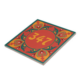 🧡 💚 💛 Husnummer Orientalplattor, Azulejos Kakelplatta