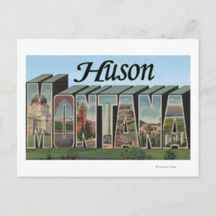 Huson, MontanaLarge Brev ScenesHuson, MT Vykort