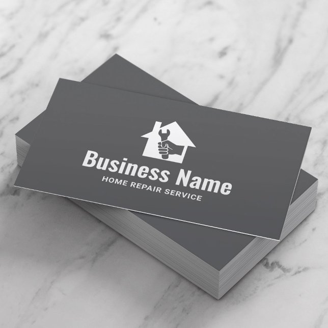 Husreparation Logotyp Professionell Handyman Visitkort (Skapare uppladdad)