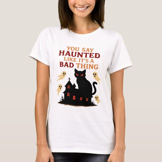 Husrök katt t shirt (Framsida)