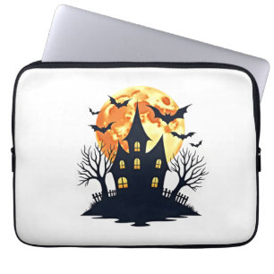 Husrörelse med fladdermöss � Kuslig Halloween-tröj Laptop Fodral