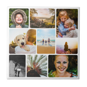 Husruta 9 Fotmolekylens vägg, rundad Kakelplatta