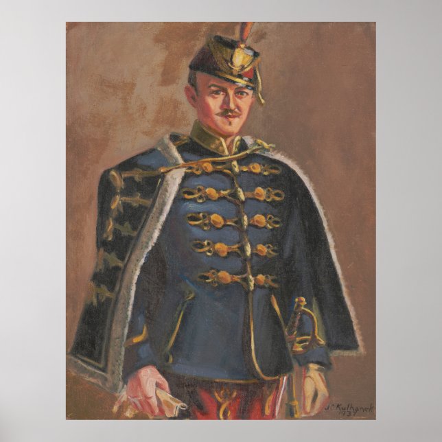 Hussar - Kulhanek Self-Porträtt (1937) Poster (Framsidan)