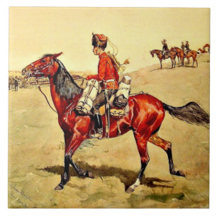 Hussar Russian Guard Corps, Remington-målning Kakelplatta