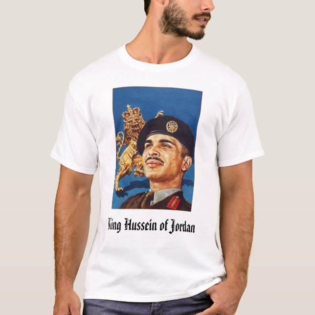 hussein kung Hussein av Jordanien T Shirt (Framsida)