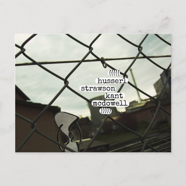 husserl strawson kant mcdowell vykort (Framsida)