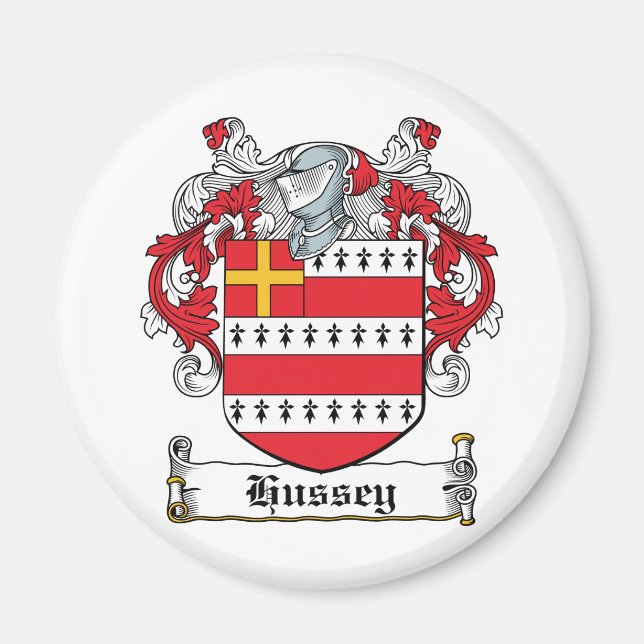 Hussey Family Crest Magnet (Framsidan)