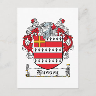 Hussey Family Crest Vykort