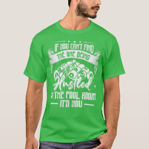 Hustad i Bassäng-rummet Bassäng Billiard Snooker T Shirt
