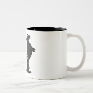 Hustaxen "middag är den kommande" kaffemuggen Två-Tonad mugg