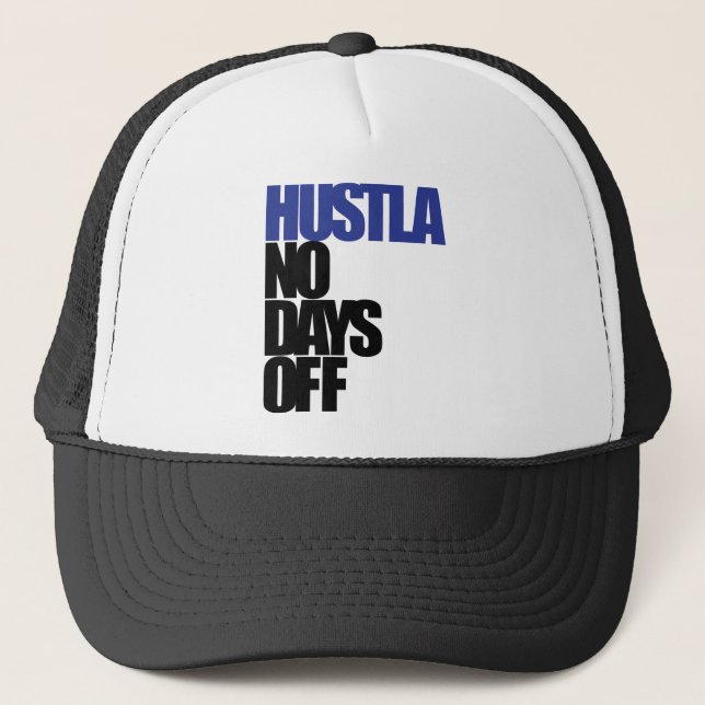 Hustla blått truckerkeps (Framsida)