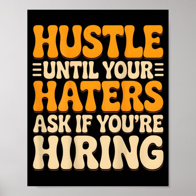 Hustla tills hatarna frågar om de kan få en offert poster (Framsidan)