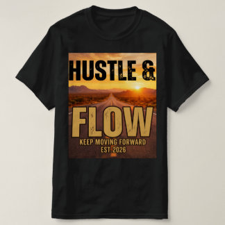 Hustle and Flow Motiverande Gatubeklädnad T-Shirt
