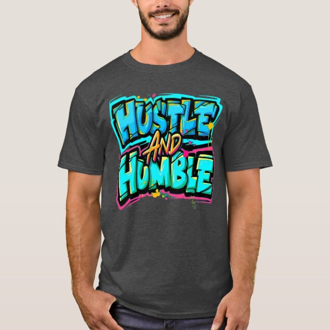 Hustle and Humble present T Shirt (Framsida)