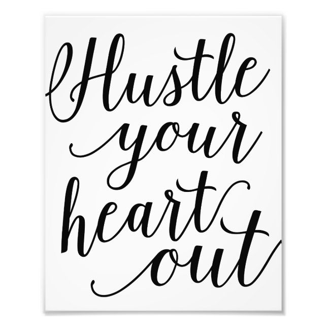 Hustle | Art Skriv ut Fototryck (Framsidan)