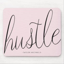 Hustle Black och  med Namn Mousepad Musmatta