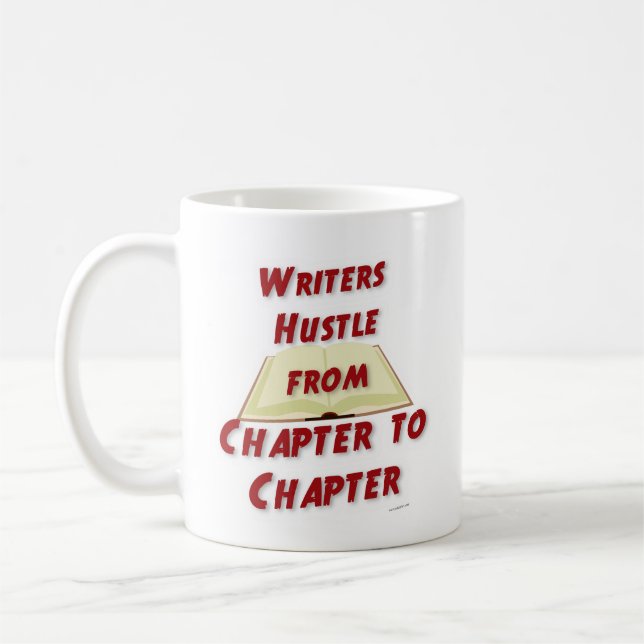 Hustle by Chapter Motivational Authay som säger Kaffemugg (Vänster)