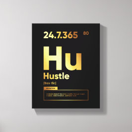 Hustle Definition | Motiverande citattecken Canvastryck